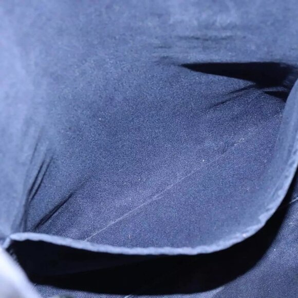 HERMES Fourre Tout Cabas Tote Bag Canvas Navy Khaki Auth ti2566 - Picture 13 of 15